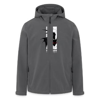 Nightmare Bat – Gothic Horror Vampir Kreatur Kunst - Recycelte Männer Softshell-Jacke von Stanley/Stella - Anthrazit - Vorne - AI Model Male 185 light (185cm)