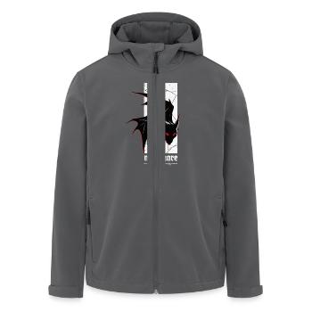 Nightmare Bat – Gothic Horror Vampir Kreatur Kunst - Recycelte Männer Softshell-Jacke von Stanley/Stella - Anthrazit - Vorne - AI Model Male 185 light (185cm)