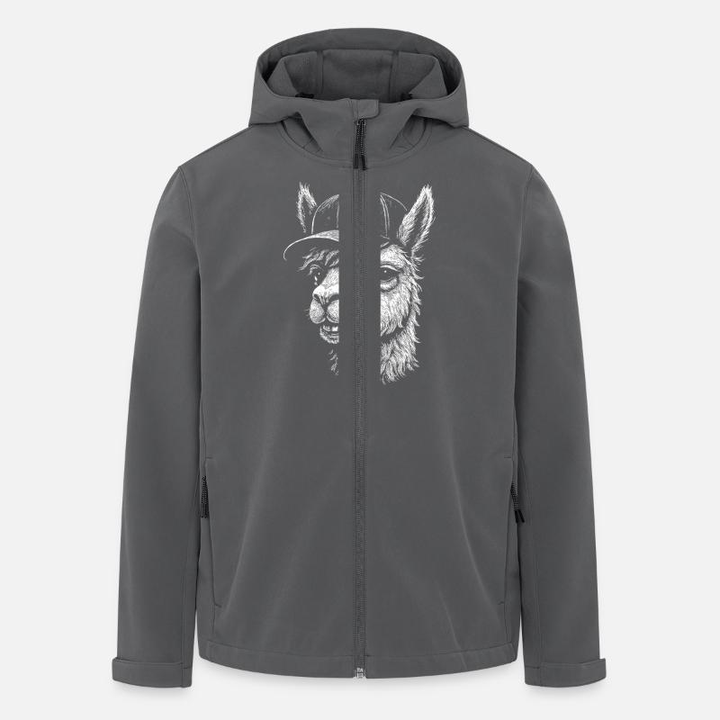 Lama - Veste softshell homme en polyester recyclé Stanley/Stella - charbon