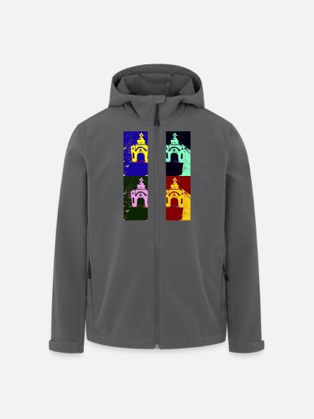 Pop Art Griechenland - Recycelte Männer Softshell-Jacke von Stanley/Stella - Anthrazit