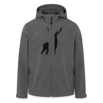 Deer - Recycelte Männer Softshell-Jacke von Stanley/Stella - Anthrazit - Vorne - AI Model Male 185 light (185cm)