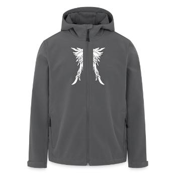 Federn Flügel - Recycelte Männer Softshell-Jacke von Stanley/Stella - Anthrazit - Vorne - AI Model Male 185 light (185cm)