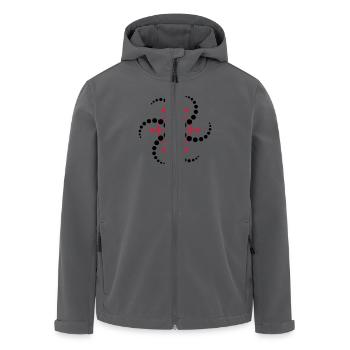 Kornkreis 7 | crop circle - Recycelte Männer Softshell-Jacke von Stanley/Stella - Anthrazit - Vorne - AI Model Male 185 light (185cm)