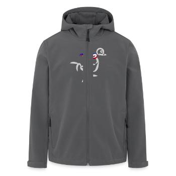 strauss grau - Recycelte Männer Softshell-Jacke von Stanley/Stella - Anthrazit - Vorne - AI Model Male 185 light (185cm)