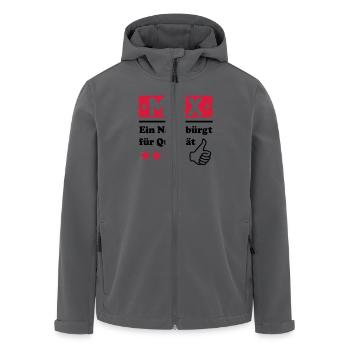 max - Recycelte Männer Softshell-Jacke von Stanley/Stella - Anthrazit - Vorne - AI Model Male 185 light (185cm)