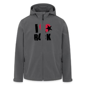 i love rock - Recycelte Männer Softshell-Jacke von Stanley/Stella - Anthrazit - Vorne - AI Model Male 185 light (185cm)