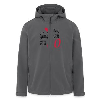 80 Geburtstag - Recycelte Männer Softshell-Jacke von Stanley/Stella - Anthrazit - Vorne - AI Model Male 185 light (185cm)