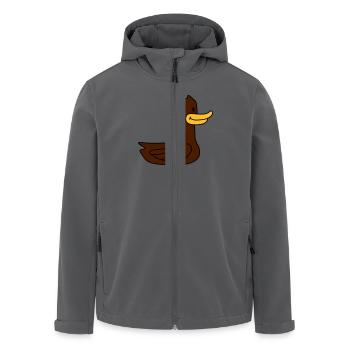 Funny Duck - Recycelte Männer Softshell-Jacke von Stanley/Stella - Anthrazit - Vorne - AI Model Male 185 light (185cm)