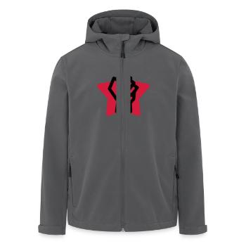 Arbeiter / Fabrik / Arbeit / Job - Recycelte Männer Softshell-Jacke von Stanley/Stella - Anthrazit - Vorne - AI Model Male 185 light (185cm)
