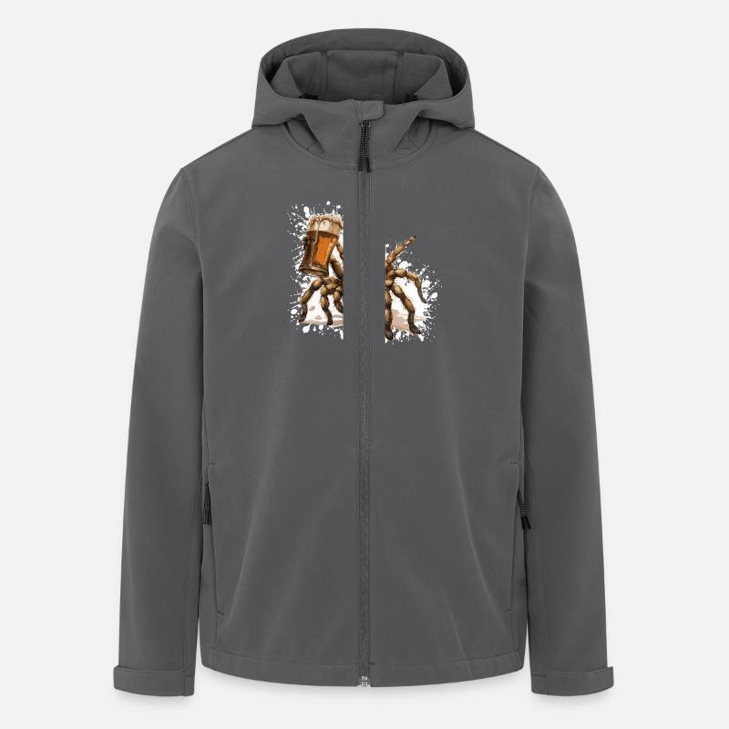 Tarantula Beer Funny - Men’s Recycled Softshell Jacket by Stanley/Stella - anthracite