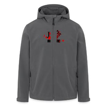 j'aime anime - japonais - Recycelte Männer Softshell-Jacke von Stanley/Stella - Anthrazit - Vorne - AI Model Male 185 light (185cm)
