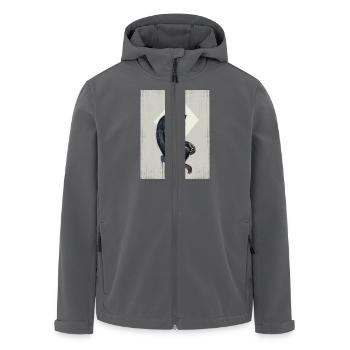Schimpanse Street Art Graffiti im Quadrat Primat - Recycelte Männer Softshell-Jacke von Stanley/Stella - Anthrazit - Vorne - AI Model Male 185 light (185cm)