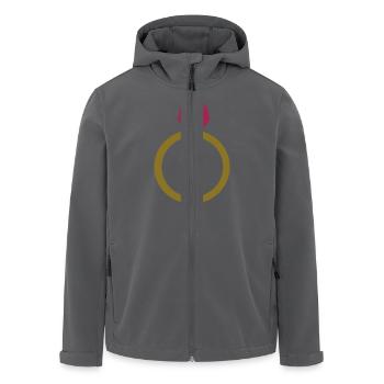 Diamant Ring - Recycelte Männer Softshell-Jacke von Stanley/Stella - Anthrazit - Vorne - AI Model Male 185 light (185cm)