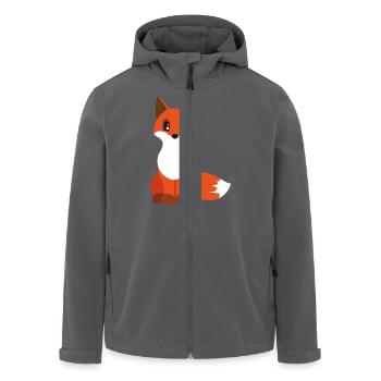 Fuchs - Recycelte Männer Softshell-Jacke von Stanley/Stella - Anthrazit - Vorne - AI Model Male 185 light (185cm)