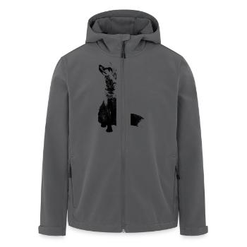 fuchs - Recycelte Männer Softshell-Jacke von Stanley/Stella - Anthrazit - Vorne - AI Model Male 185 light (185cm)