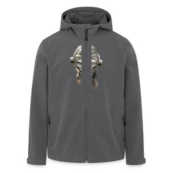 PILOTCAT (Spritzer) - Recycelte Männer Softshell-Jacke von Stanley/Stella - Anthrazit - Vorne - AI Model Male 185 light (185cm)