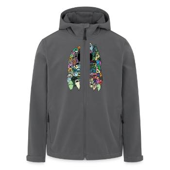 Geist - Recycelte Männer Softshell-Jacke von Stanley/Stella - Anthrazit - Vorne - AI Model Male 185 light (185cm)
