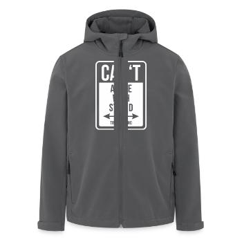 Can't argue with stupid time wasting - cool quote - Recycelte Männer Softshell-Jacke von Stanley/Stella - Anthrazit - Vorne - AI Model Male 185 light (185cm)