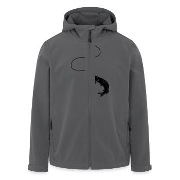 Hechte - Recycelte Männer Softshell-Jacke von Stanley/Stella - Anthrazit - Vorne - AI Model Male 185 light (185cm)