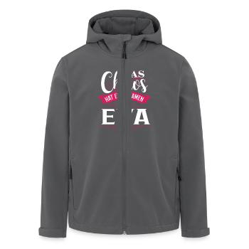 EVA - Chaos - Recycelte Männer Softshell-Jacke von Stanley/Stella - Anthrazit - Vorne - AI Model Male 185 light (185cm)