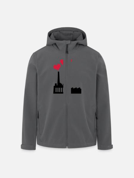 Love producing Plant - Recycelte Männer Softshell-Jacke von Stanley/Stella - Anthrazit