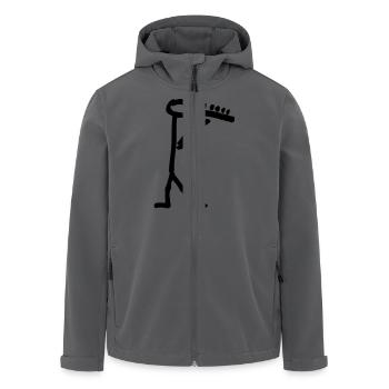 Musikant mit Querflöte - Recycelte Männer Softshell-Jacke von Stanley/Stella - Anthrazit - Vorne - AI Model Male 185 light (185cm)