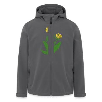 löwenzahn löwe pusteblume butterblume dandy lion - Recycelte Männer Softshell-Jacke von Stanley/Stella - Anthrazit - Vorne - AI Model Male 185 light (185cm)