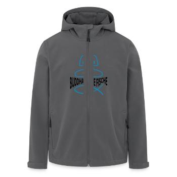 BUDDHA BEI DIE FISCHE - Recycelte Männer Softshell-Jacke von Stanley/Stella - Anthrazit - Vorne - AI Model Male 185 light (185cm)
