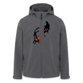 steigeisen - Recycelte Männer Softshell-Jacke von Stanley/Stella - Anthrazit - Vorne - AI Model Male 185 light (185cm)