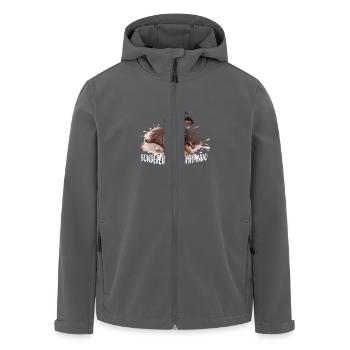 Dackel - Recycelte Männer Softshell-Jacke von Stanley/Stella - Anthrazit - Vorne - AI Model Male 185 light (185cm)