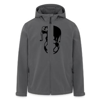 Elefanten Fußball Fußball Fußball - Recycelte Männer Softshell-Jacke von Stanley/Stella - Anthrazit - Vorne - AI Model Male 185 light (185cm)