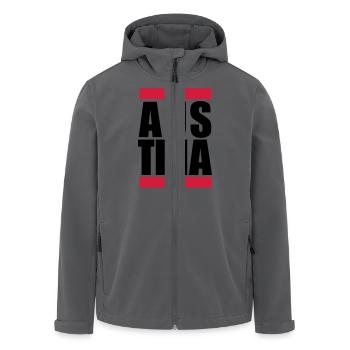 Austria Logo Design - Recycelte Männer Softshell-Jacke von Stanley/Stella - Anthrazit - Vorne - AI Model Male 185 light (185cm)