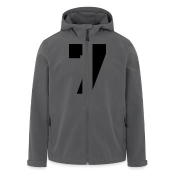 7 - Recycelte Männer Softshell-Jacke von Stanley/Stella - Anthrazit - Vorne - AI Model Male 185 light (185cm)