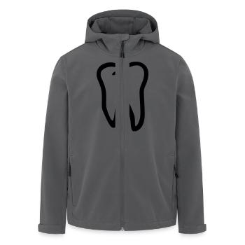 Zahn - Recycelte Männer Softshell-Jacke von Stanley/Stella - Anthrazit - Vorne - AI Model Male 185 light (185cm)