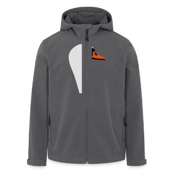 Schwan - Recycelte Männer Softshell-Jacke von Stanley/Stella - Anthrazit - Vorne - AI Model Male 185 light (185cm)