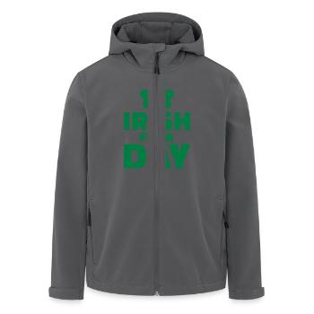 Irish for a day - Recycelte Männer Softshell-Jacke von Stanley/Stella - Anthrazit - Vorne - AI Model Male 185 light (185cm)