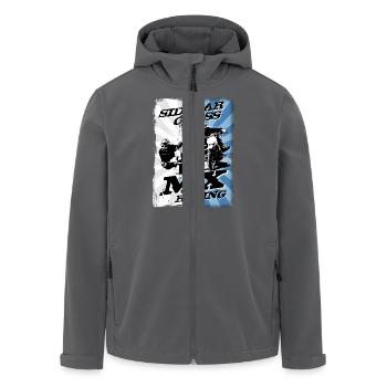 Sidecar Moto Cross - Recycelte Männer Softshell-Jacke von Stanley/Stella - Anthrazit - Vorne - AI Model Male 185 light (185cm)