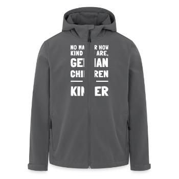 Deutsche Kinder - Recycelte Männer Softshell-Jacke von Stanley/Stella - Anthrazit - Vorne - AI Model Male 185 light (185cm)