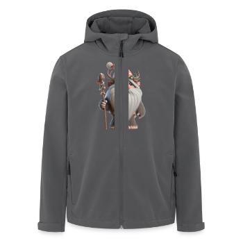 Weihnachtstroll 2 - Recycelte Männer Softshell-Jacke von Stanley/Stella - Anthrazit - Vorne - AI Model Male 185 light (185cm)