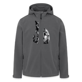 Design "Prowler" - Recycelte Männer Softshell-Jacke von Stanley/Stella - Anthrazit - Vorne - AI Model Male 185 light (185cm)