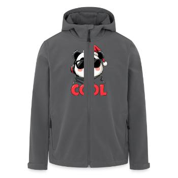 cooler Panda - Recycelte Männer Softshell-Jacke von Stanley/Stella - Anthrazit - Vorne - AI Model Male 185 light (185cm)
