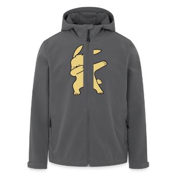 Dabbing Rabbit - Recycelte Männer Softshell-Jacke von Stanley/Stella - Anthrazit - Vorne - AI Model Male 185 light (185cm)
