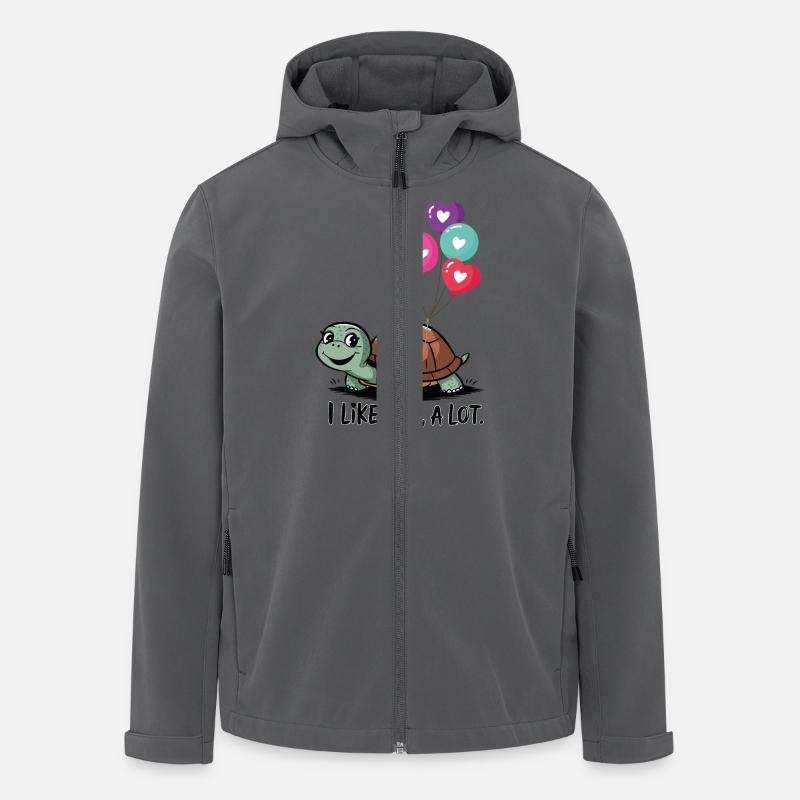 Valentine's Turtle T-Shirt - Men’s Recycled Softshell Jacket by Stanley/Stella - anthracite