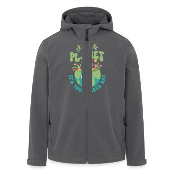 Go Planet It's Your Earth Day Planet Environmental - Recycelte Männer Softshell-Jacke von Stanley/Stella - Anthrazit - Vorne - AI Model Male 185 light (185cm)