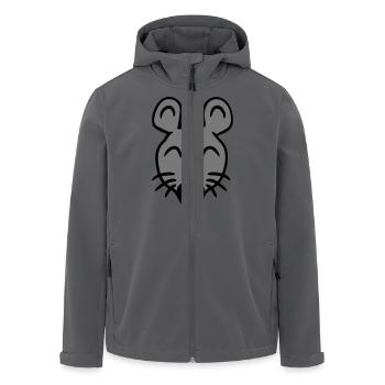 Mouse Mouse Cute Little Rat Rodent Friendly - Men’s Recycled Softshell Jacket by Stanley/Stella - anthracite - Front - AI Model Male 185 light (185cm)