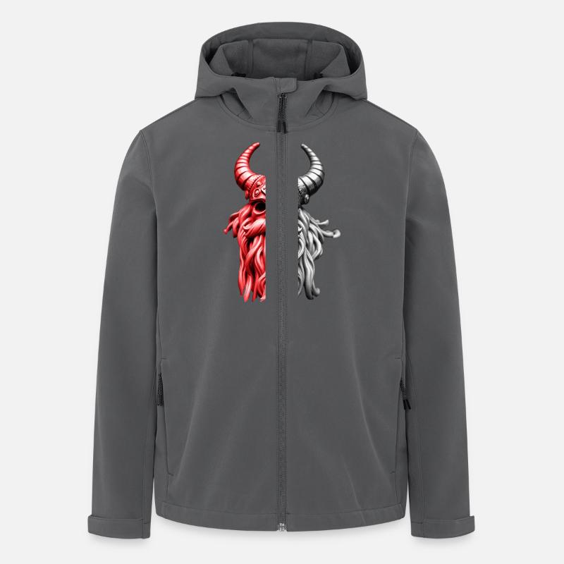 Rouge Ragnar - Veste softshell homme en polyester recyclé Stanley/Stella - charbon