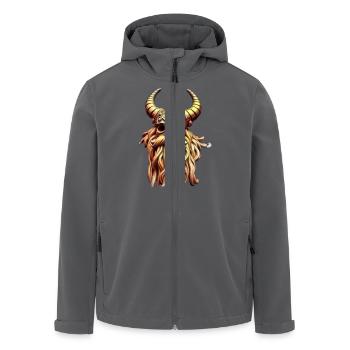 Ragnar Gold - Recycelte Männer Softshell-Jacke von Stanley/Stella - Anthrazit - Vorne - AI Model Male 185 light (185cm)