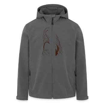 Soulfeelyou - Recycelte Männer Softshell-Jacke von Stanley/Stella - Anthrazit - Vorne - AI Model Male 185 light (185cm)