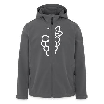 Weintrauben Symbol - Recycelte Männer Softshell-Jacke von Stanley/Stella - Anthrazit - Vorne - AI Model Male 185 light (185cm)