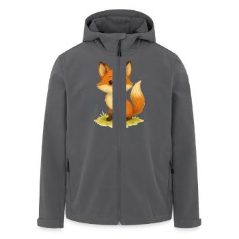 fuchs - Recycelte Männer Softshell-Jacke von Stanley/Stella - Anthrazit - Vorne - AI Model Male 185 light (185cm)